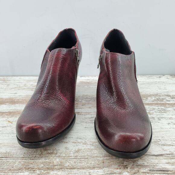 Kork-Ease Holmes Leather Wedge Ankle Booties 10 - Picture 2 of 7